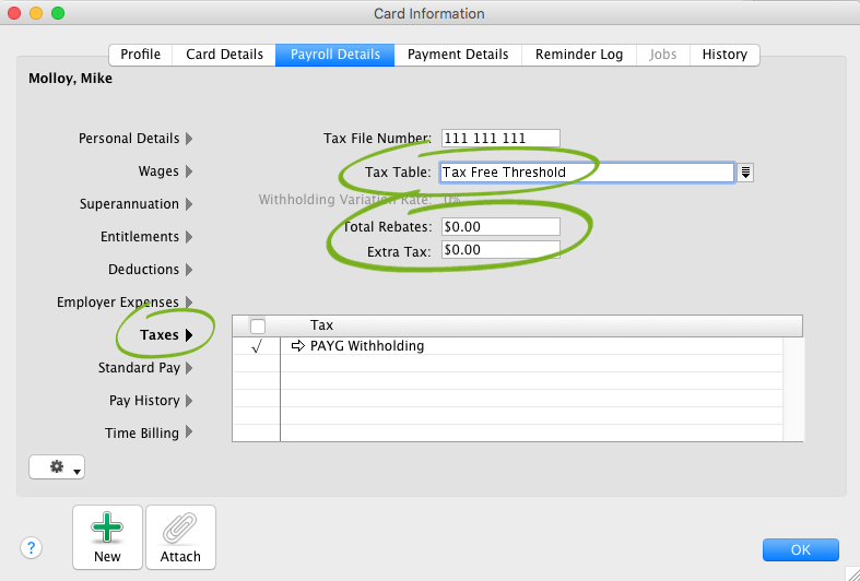 Troubleshooting PAYG tax tables (Australia only) Support Notes MYOB